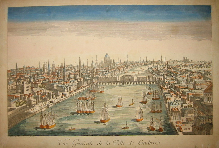 Anonimo Vue Générale de la Ville de Londres 1760 Parigi